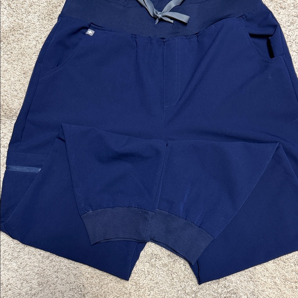 Figs Zamora Jogger Navy Blue Scrub Pants - Picture 4 of 6
